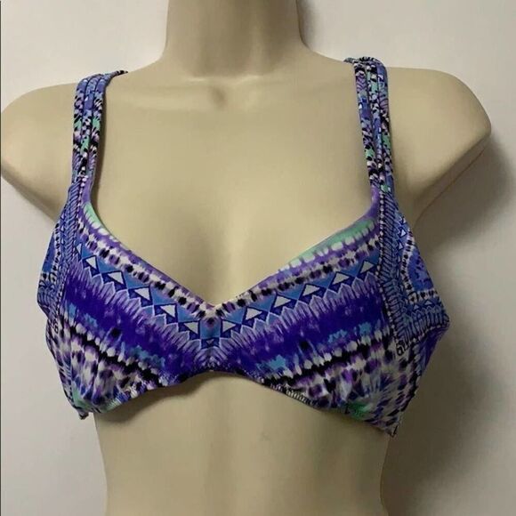 RED CARTER ANTHROPOLOGIE BIKINI TOP Size U…‎ - Picture 1 of 3